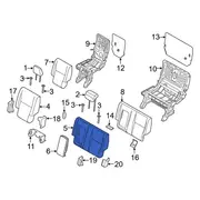 Seat Back Cushion Cover - Left, Rear