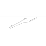 Door Trim Molding Panel Applique - Left, Front