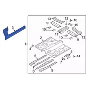 Rocker Panel Side Floor Member - Right, Front