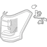 Tail Light Lamp - Right, Rear