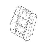 Seat Back Cushion Pad - Left, Rear