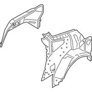 Quarter Panel And Wheelhouse - Right, Inner (Coupe)