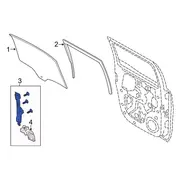 Window Regulator - Left, Rear (MT)