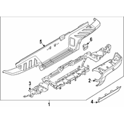 Bumper Extension <br>Extension piece to the or Bumpers bracket Side - Left, Front, Rear