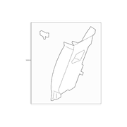 Door Pillar Post Trim Set Body Side Panel - Right, Inner
