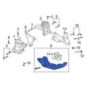 Transmission Crossmember Engine Support Insulator Automatic Mount Bracket - 2.3L