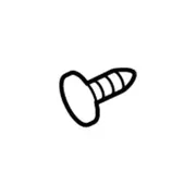 Retaining Pin Floor Mat Clip - M6 x 28MM, Rear