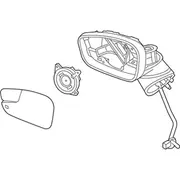 Door Mirror Rear View Head - Left, Right, Outer