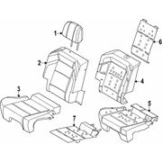 Seat Cushion Cover - Right, Rear (ZTW)