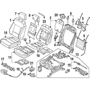 Seat Cushion Foam Power Adjust Pad <br>Foam for Duct Side air bag - Front