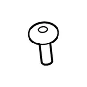 Seat Belt Receptacle Bolt Screw - M10 x 33MM, Rear