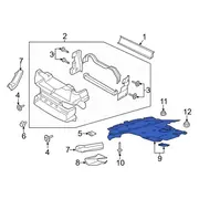 Radiator Support Splash Shield Stone Deflector - Front 5.2L