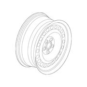 Wheel Rim 8.5 X 20 Mchn Prm Painted Alum Whl