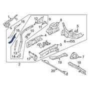 Fender Rail Bracket Support - Left, Front