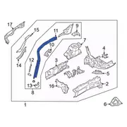 Fender Bracket Rail Reinforcement - Left, Front