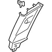 Door Pillar Post Trim Set - Left