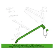 Seat Frame Trim Panel Armrest Plate - Right, Rear