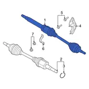 Shaft Axle - Right, Front 2.5L