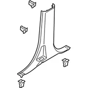 Door Pillar Post Trim Set - Left
