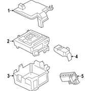 Fuse Box Panel Junction <br>A component that houses Fuses Under Hood - Back (Fuses)