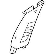 Door Pillar Post Trim Set Panel - Left (Police)