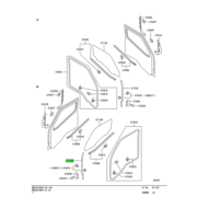 WEATHERSTRIP,FR DOOR,UPR RH 1