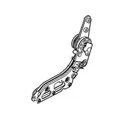 Folding Seat Latch Back - Rear