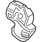 Exhaust Heat Shield used on the catalytic converter - 1.0L