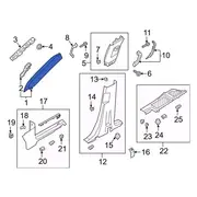 Body A-Pillar Trim Panel Windshield molding Pillar MOULDING A Wndshld <br>Decorative