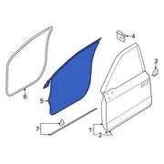 Weatherstrip Door Shell Seal - Right, Rear