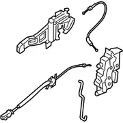 Door Latch Lock Actuator Motor - Left, Front