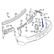 Bracket Stay Bumper <br>Bumper cover Mounting Brace Side REINFORCEMENTS (GT Feature Car)
