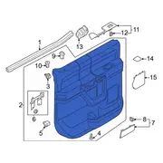 Door Interior Trim Panel - Rear