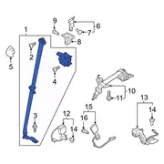 Seat Belt Lap and Shoulder - Left, Rear