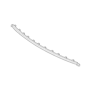 Grille Molding Finish Panel - Front, Upper (White Platinum)