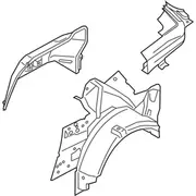 Quarter Panel And Wheelhouse - Right, Inner (Convertible)