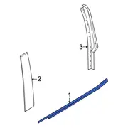 Door Belt Molding - Left, Rear
