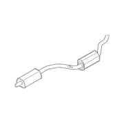 Exhaust Pipe Resonator - 2.0L