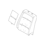 Seat Back Cushion Pad - Right, Front