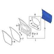 Door Outer Panel - Left, Front, (Police)