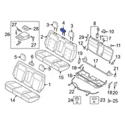 Headrest - Rear, Center