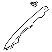 Body A-Pillar Trim Panel Windshield molding - Right, Back