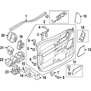 Power Seat Switch Bezel Housing - Left, Front