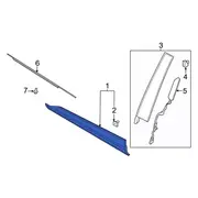 Exterior Door molding - Left, Lower