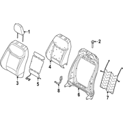 Cover Seat Back - Right, Front