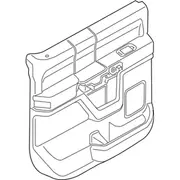 Door Interior Trim Panel - Right, Rear