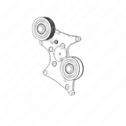Idler Pulley Assembly for S60 14L DDEC VI EPA07
