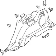Interior Quarter Panel Trim - Front, Rear