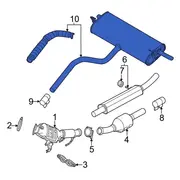 Exhaust Muffler - Rear 1.5L