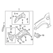 Fender Apron Apron/rail Panel - Left, Front, Inner